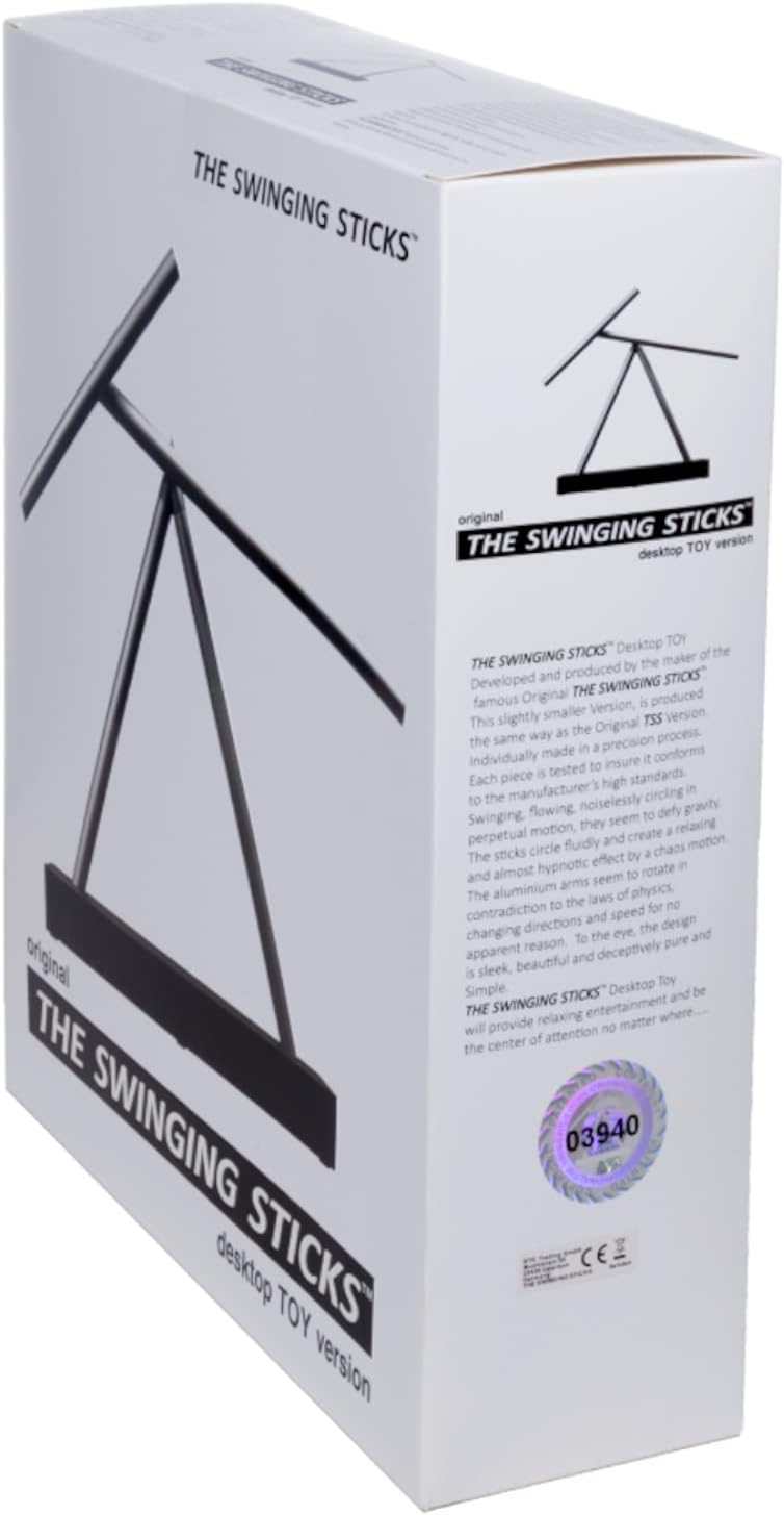 Kinetic Energy Sculpture - Desktop Toy Version (White/Silver)