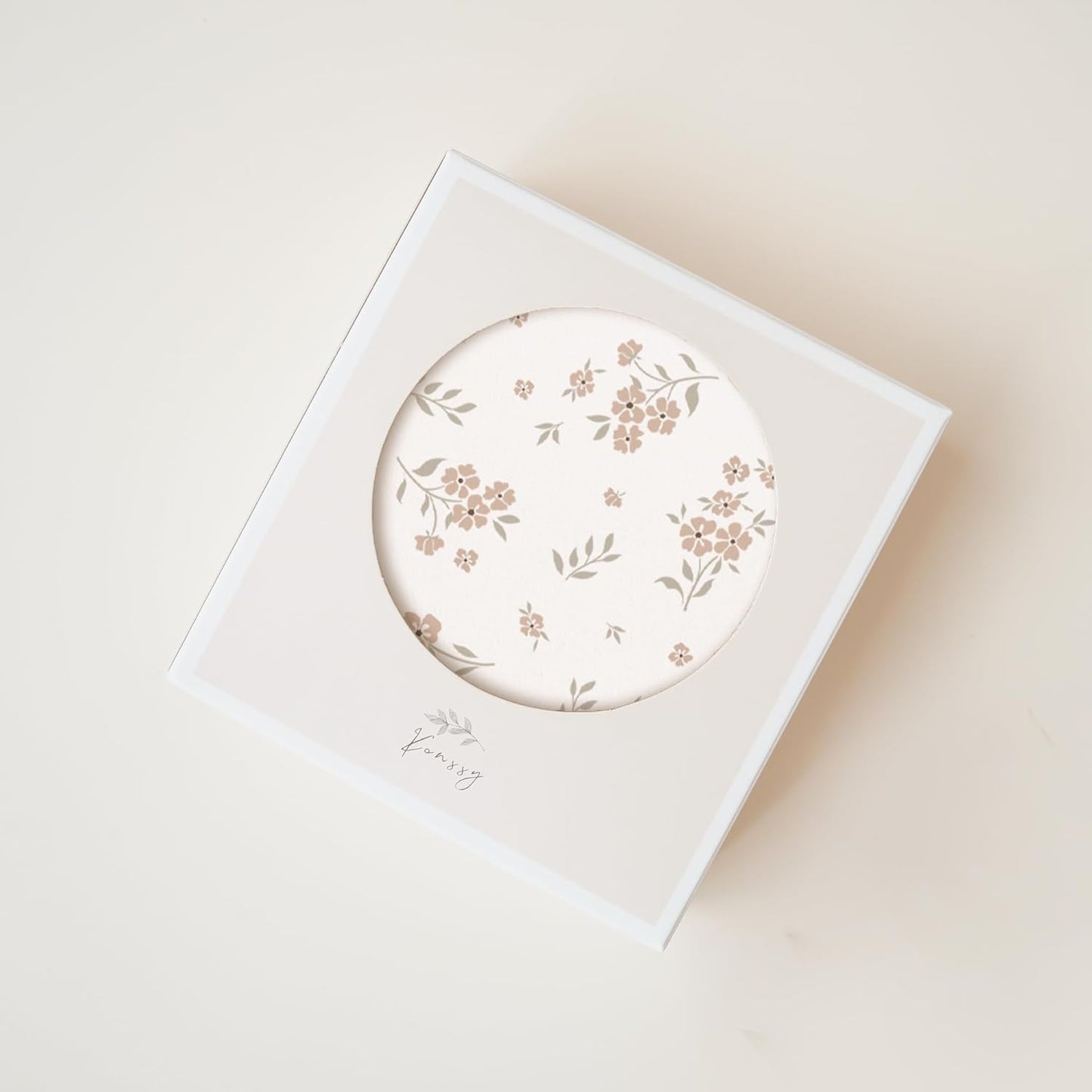 Konssy Baby Girl Newborn Receiving Blanket with Matching Headband and Beanie Set Baby Swaddle Nursery Swaddle Wrap