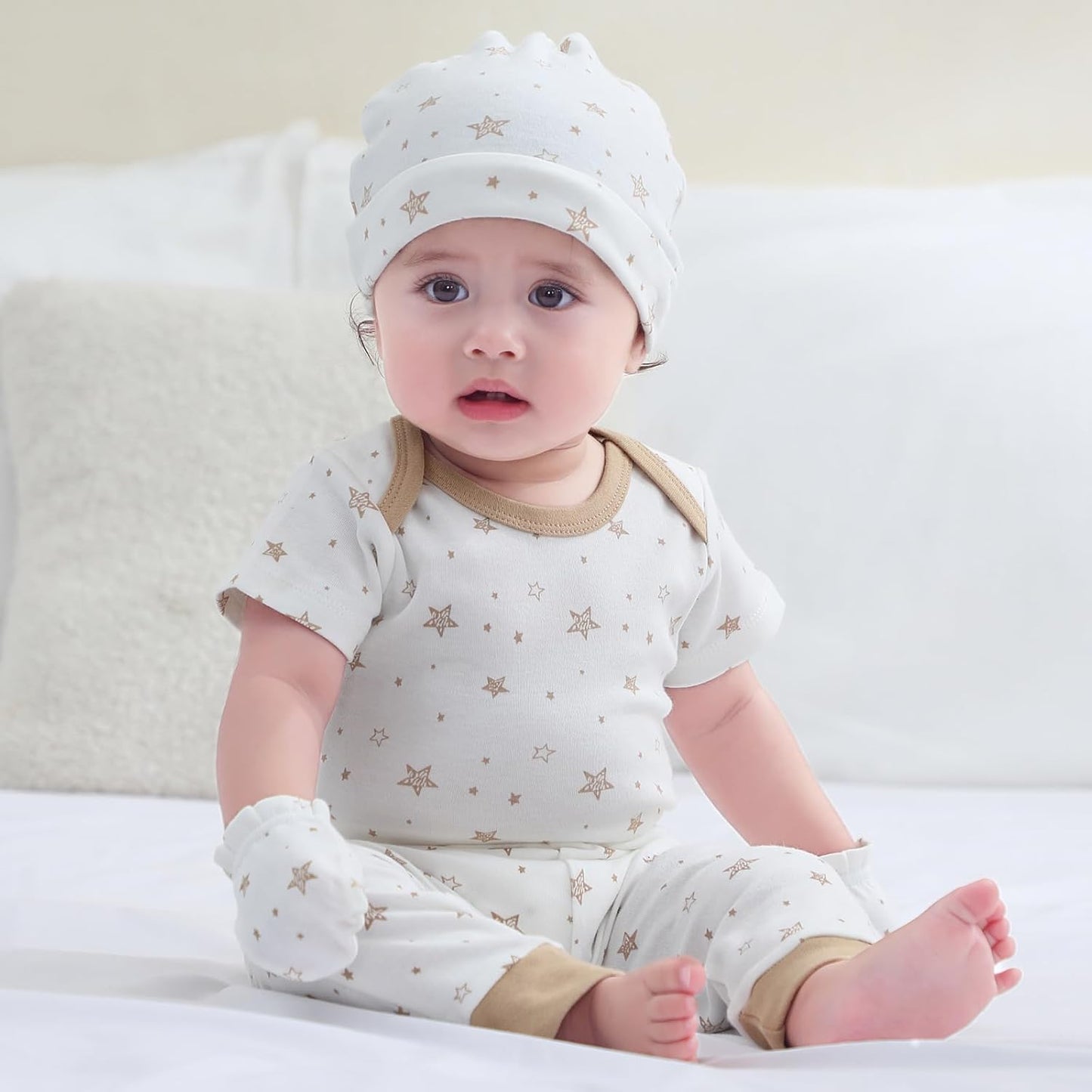 Baby Bodysuit and Pant Set 10-pcs Cotton Soft Newborn Boy Girl Clothes Outfits