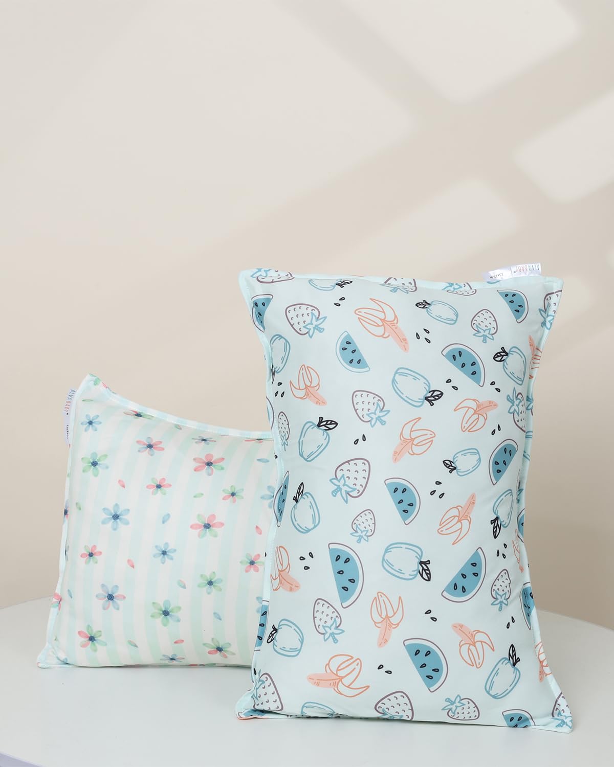 ALVABABY Toddler Pillowcases Stretchy Soft Kids Pillow Cover 2 Pack Fit 13"x 18" or 12"x16" Envelope for Girl Boy Sleepy Travel 2TPE28A