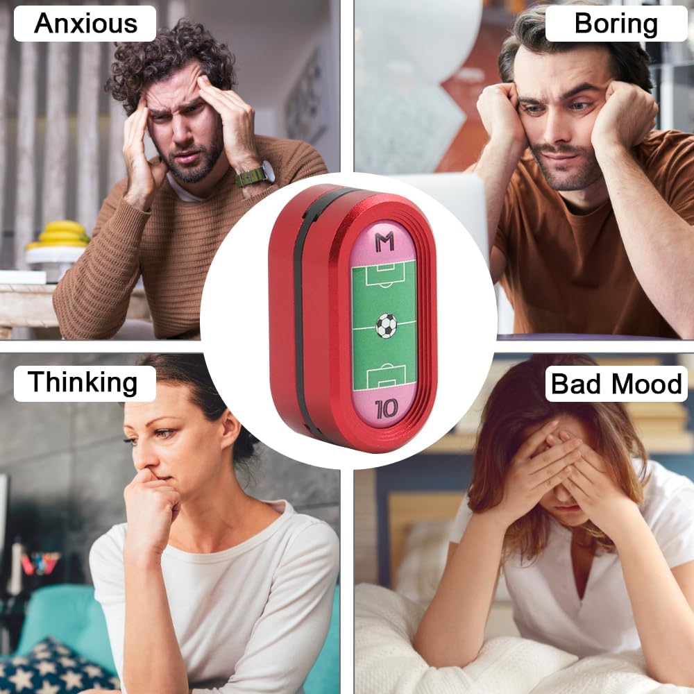 STONESTAR CP3 Fidget Slider - Football Legends No. 10 Aluminum Alloy Magnetic Metal Fidget Slider, EDC Fidget Toy for Adults, Helps Relieve ADHD/Anxiety/Stress (Red)