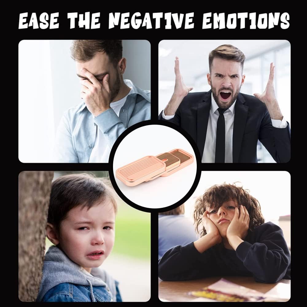 STONESTAR CP3 Fidget Slider - Magnetic Metal Fidget Toys Stress Relief Toy, Men’s EDC Fidget Toy Haptic Coin Office Desk Toys Gifts for Adults (Rose Gold)