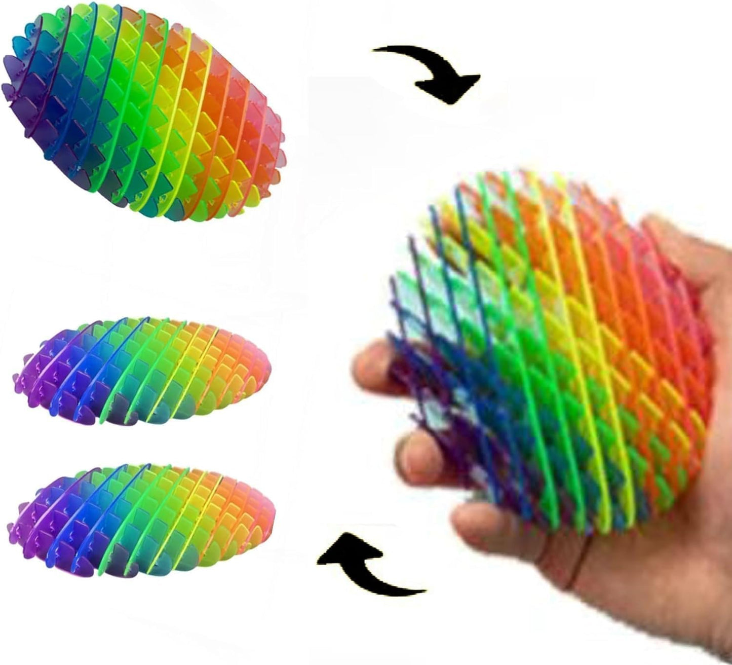 Fidget Toys , Fidget Worm Toy,Stress Relief Fidget Toys for Kids&Adults,Elastic Mesh Toys,Sensory Slug Fidget Toy,Resistance Fidget Toys,Anxiety Relief Toys (Colorful red)