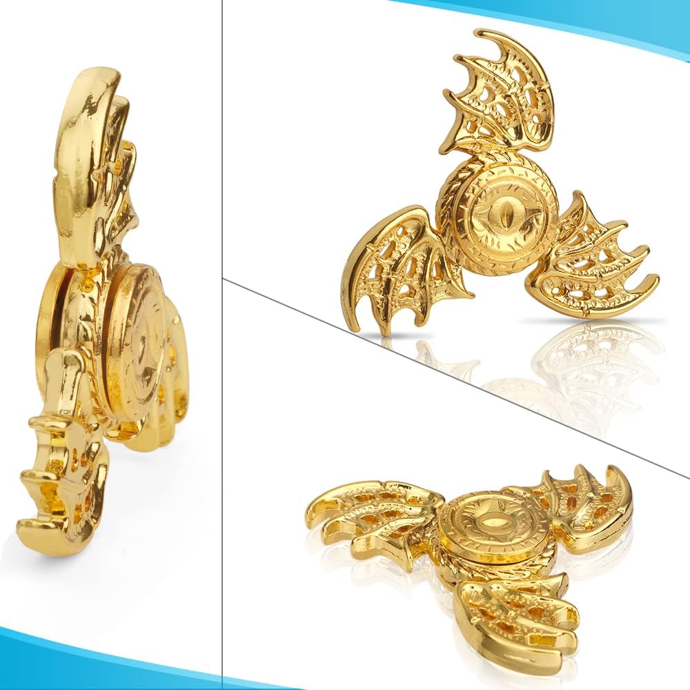 Phoenix Cool Fidget Hand Spinners Metal for Kids Adults, Dragon Finger Spinner Metal Gift for Age 4-12, Focus Fingertip Gyro Stress Relief Autism Toy 4 5 6 7 8 9 10 11 12 Years Old Boy