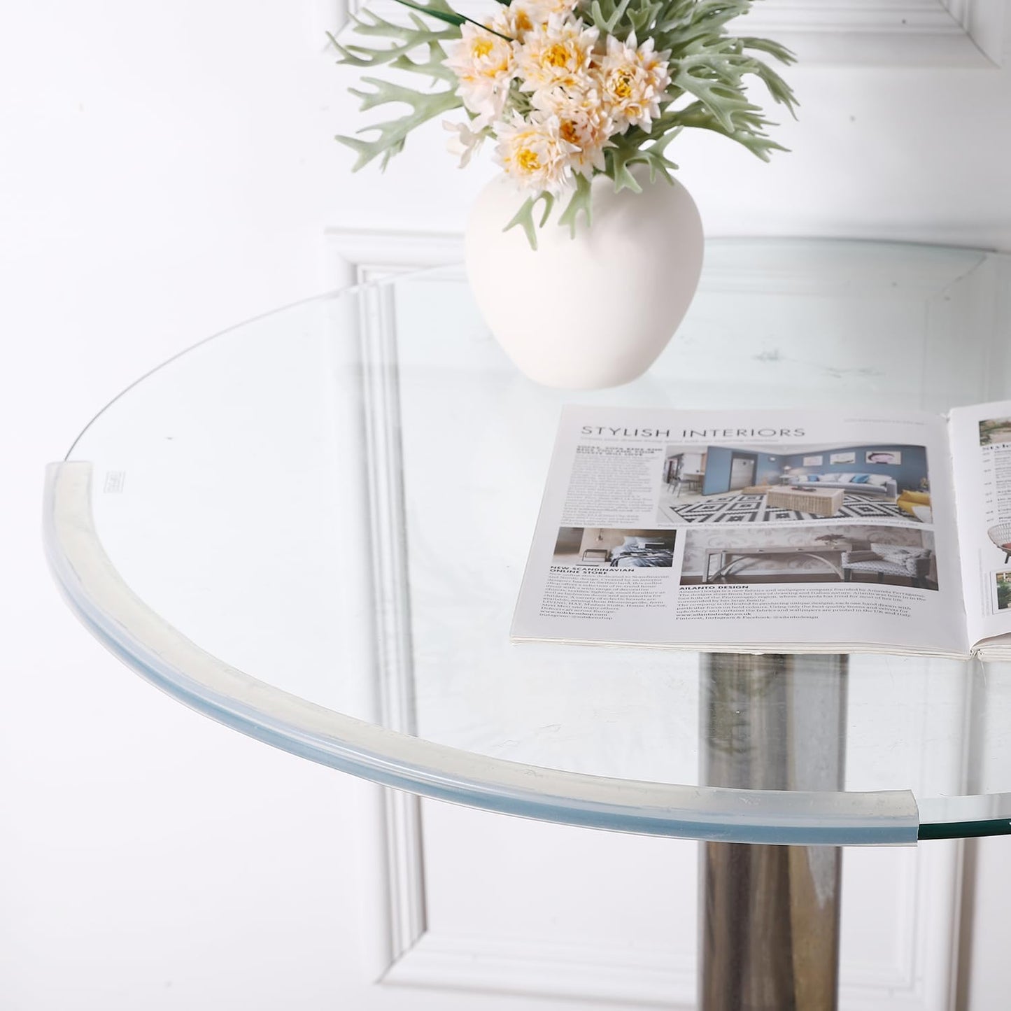 Edge Protector 100% Silicone, Baby Proofing Corners Clear Guards, Pre-Tape Adhesive Soft for Kids Safety, Child Table Cabinets Furniture Bumper (1/5x4/5 in, 3 FT)