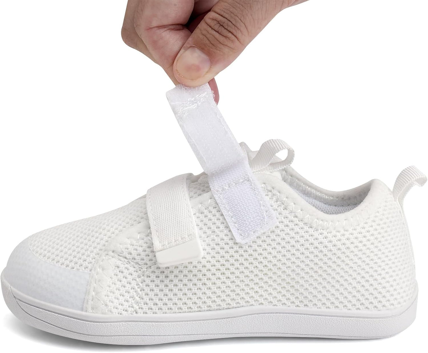 WateLves Toddler Little Kids Wide Barefoot Shoes The First Walking Shoes Girls Boys Breathable Zero Drop Minimalist Sneakers with Wide Toe Box Natural to Grow