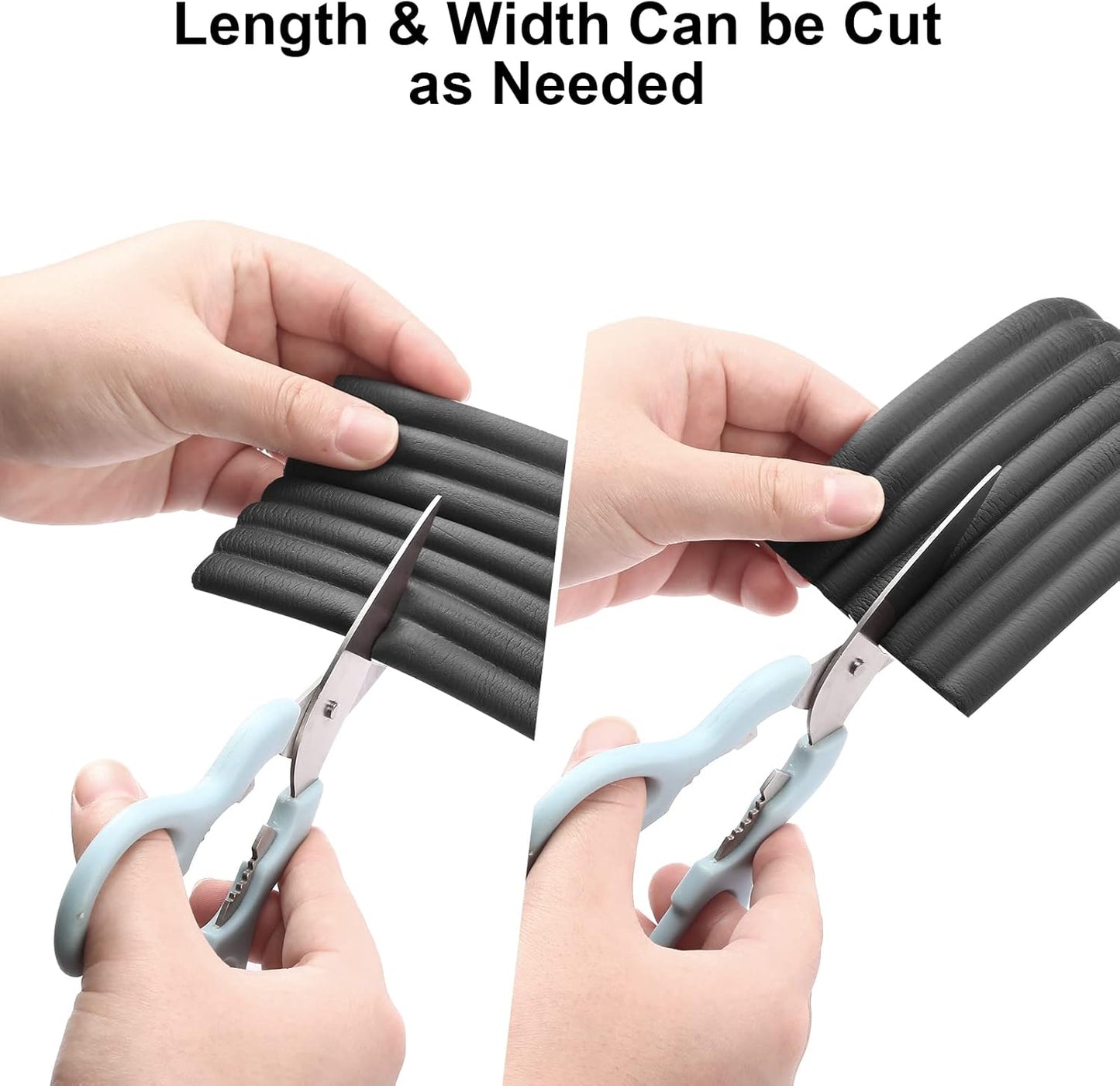 Upgrade Baby Proofing Edge Corner Protector, 16.4ft Edge Guards Padding with 3M Adhesive, Extra-Wide Soft Rubber Foam Padding, Furniture,Sharp Edge Safety Corner Edge Bumper Guard-Black