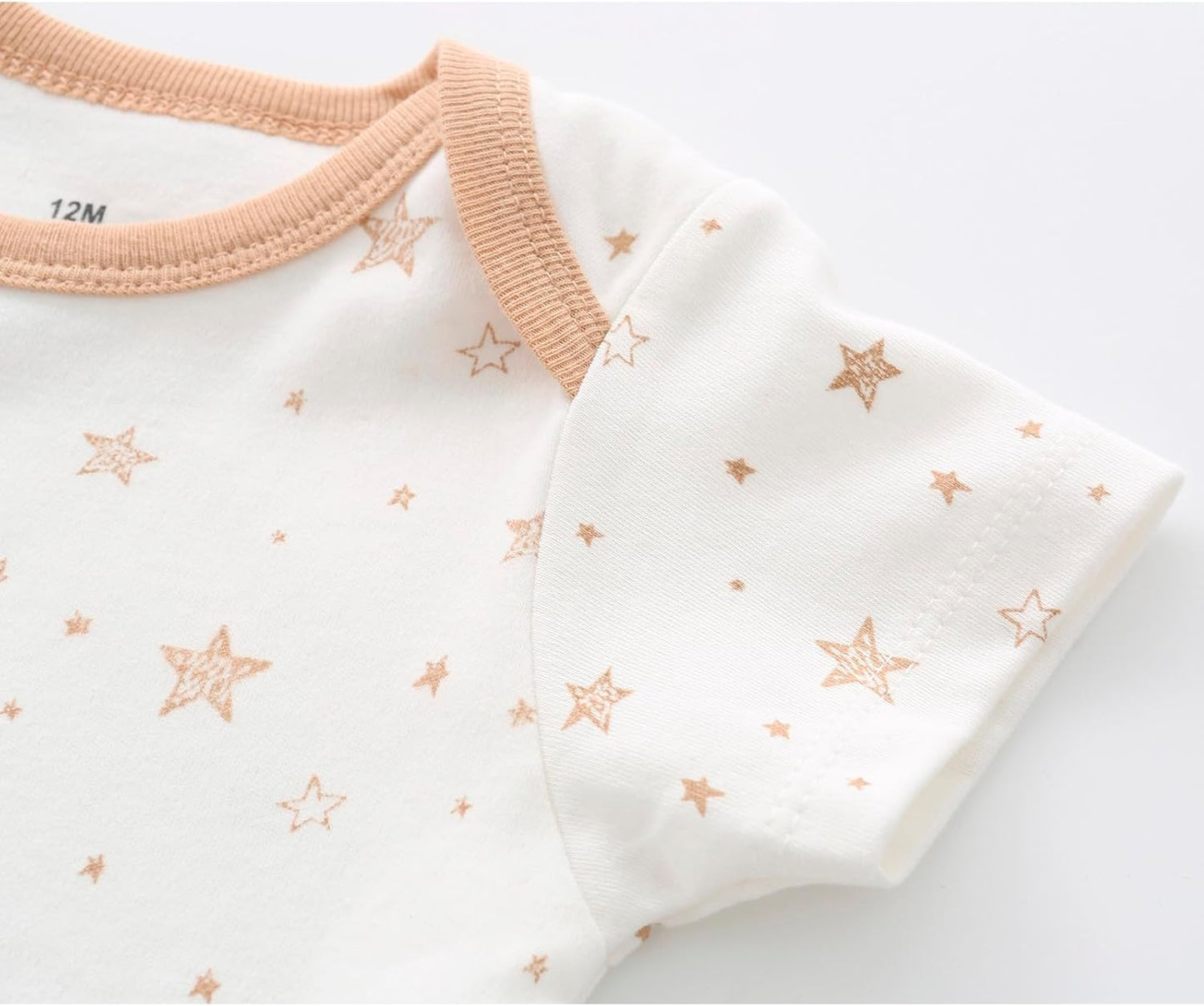 Baby Bodysuit Short Sleeve one-Piece Newborn Baby Clothes for Baby Boy and Girls