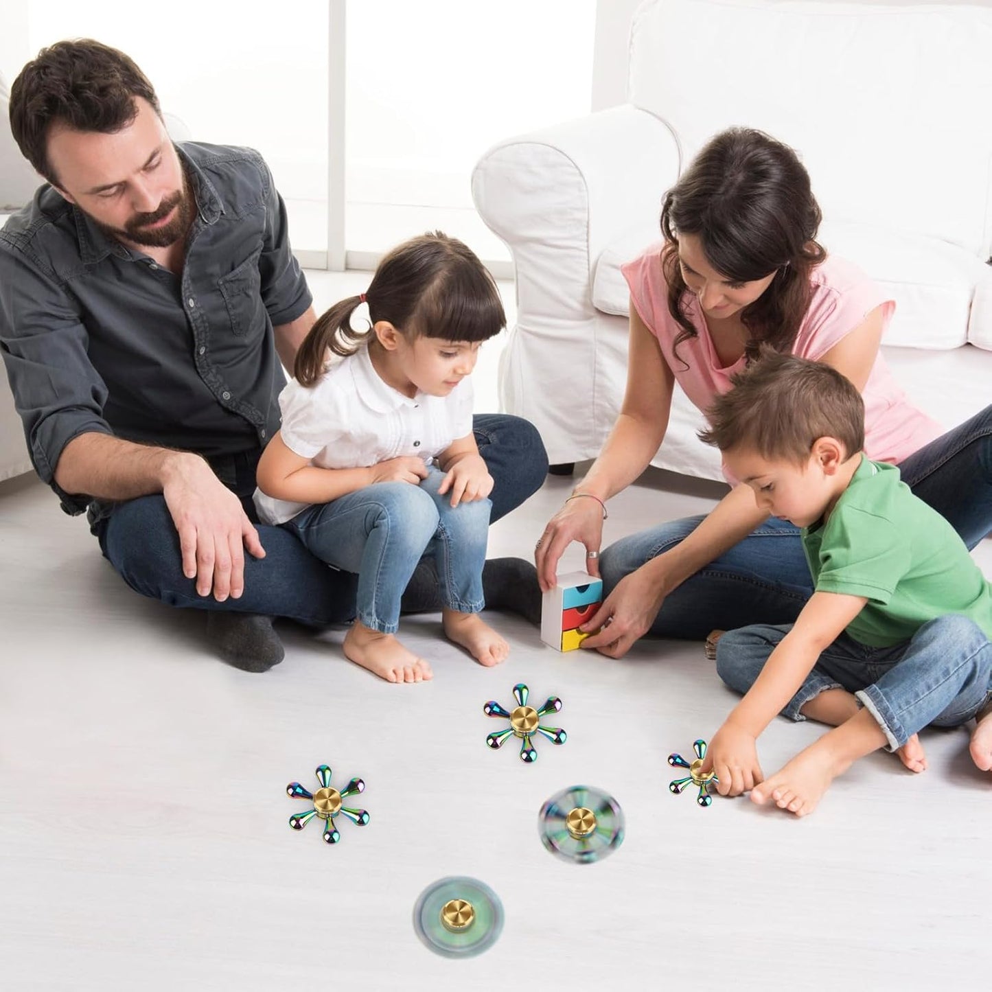 ATESSON Fidget Spinners Toy,Ultra Durable Stainless Steel Bearing High Speed 2-5 Min Precision Brass Metal Finger Spinner,EDC ADHD Stress Relief Anxiety Relieves Reducer for Kids and Adults