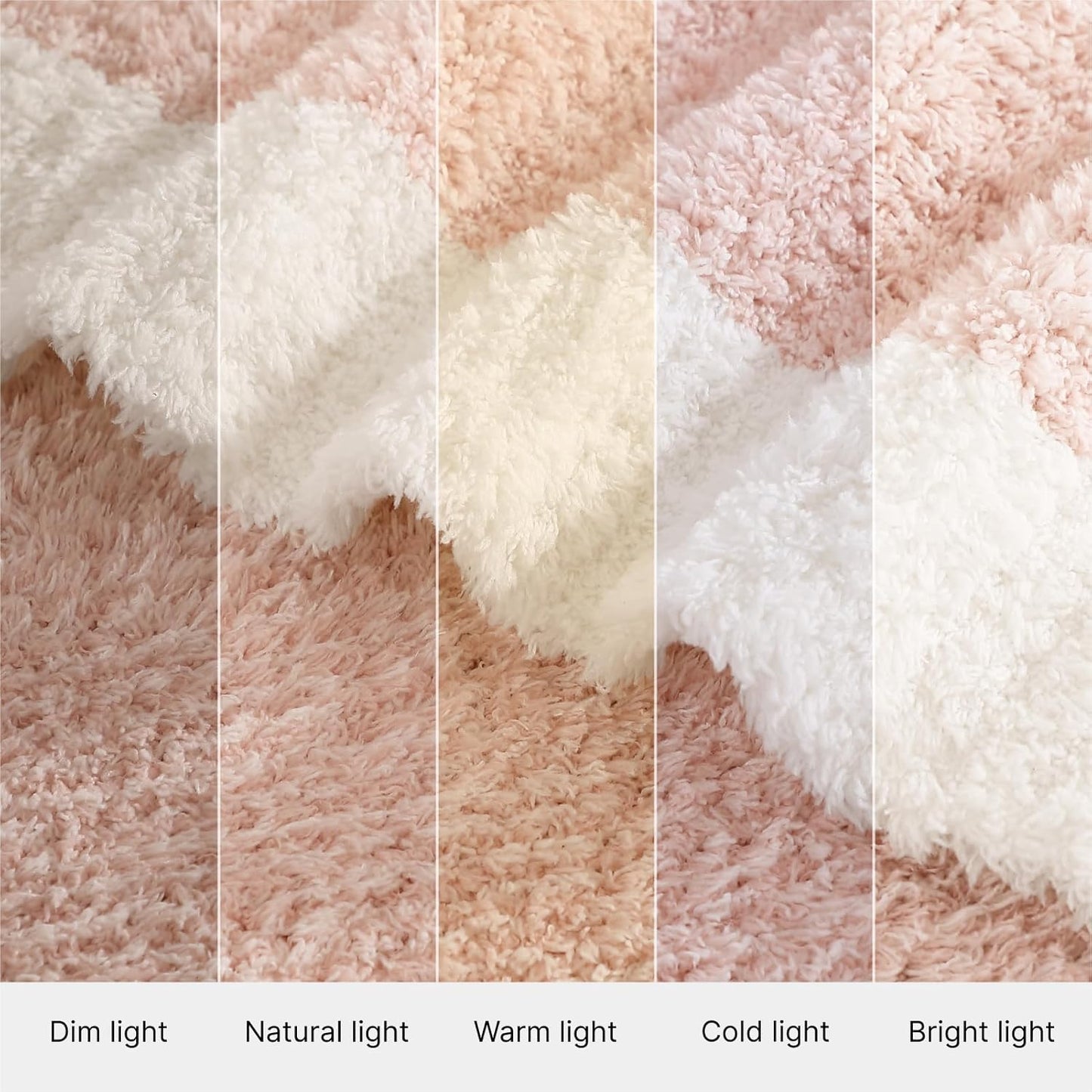 WRENSONGE Throw Blanket Cationic Dyeing Pink Soft Cozy Fluffy Warm Hand Made Throw Blankets for Couch, Sofa, Chair, Bed, Camping, Picnic, Travel Lightweight Bed Blanket - 50"*60"