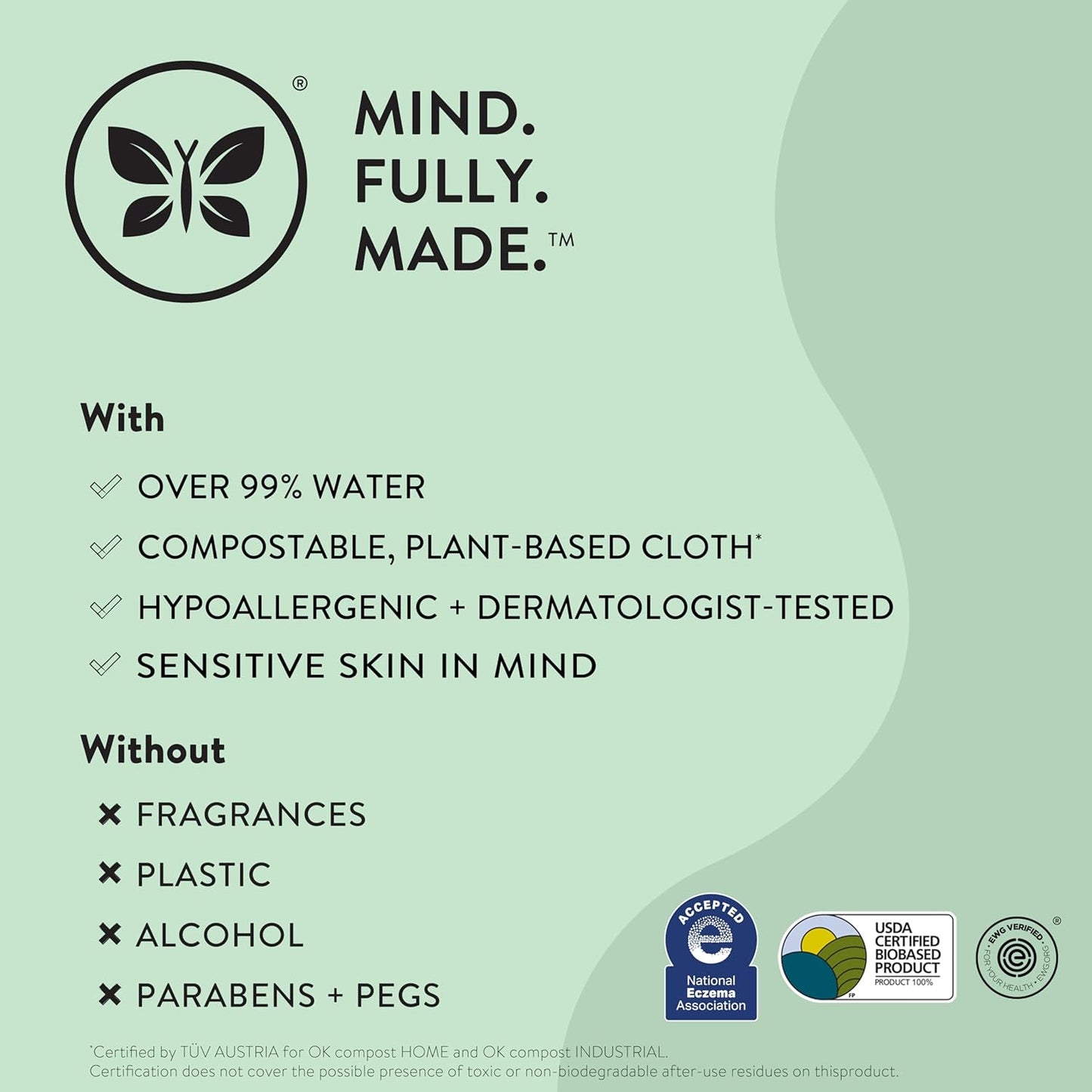 The Honest Company Clean Conscious Multi-Use Wipes | Hypoallergenic + Unscented for Sensitive Skin | Over 99% Water, Compostable, Plant Based, Baby Wipes | Terrazzo, 36 Count