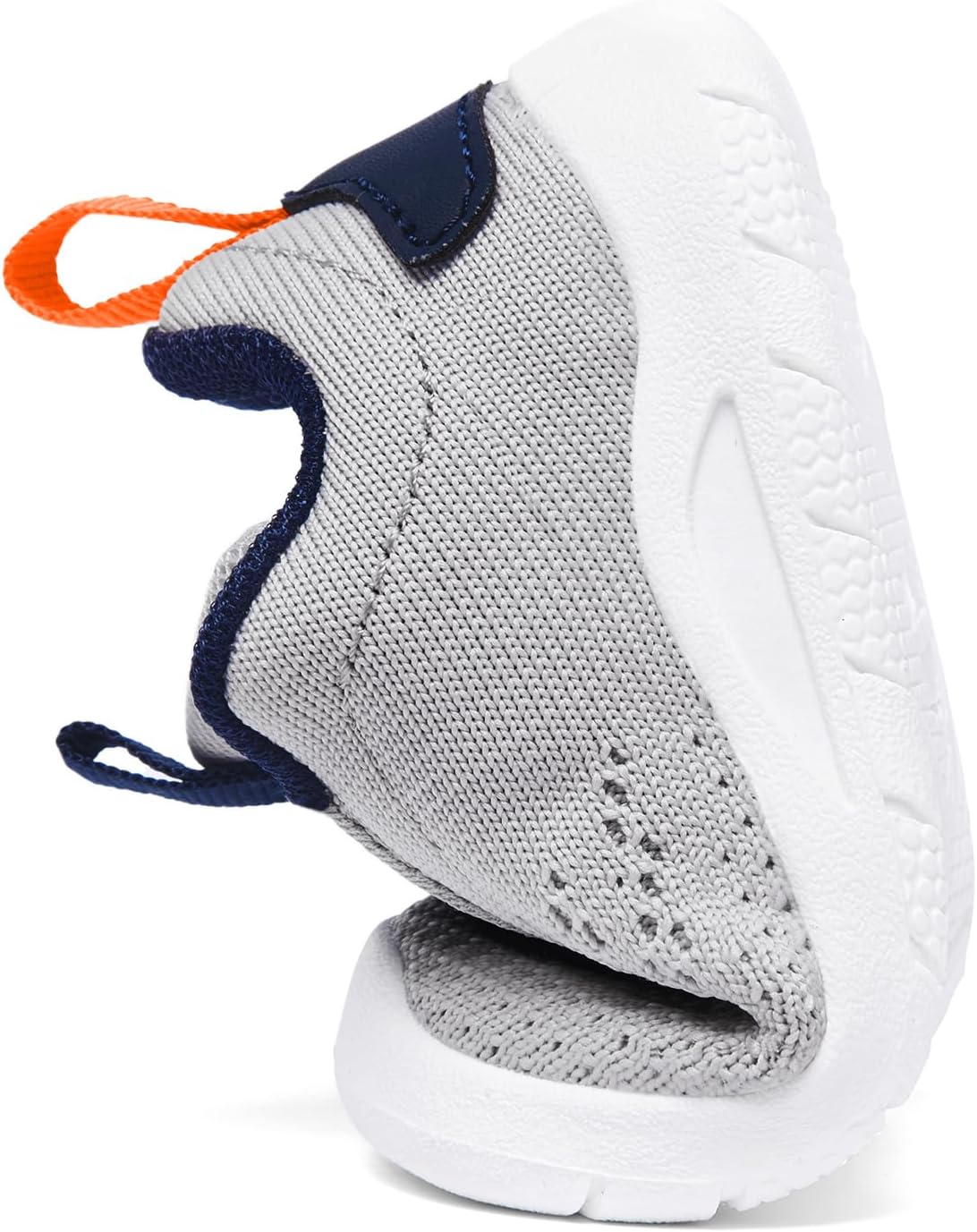 MORENDL Toddler Slip On Sneakers Baby Walking Shoes Non-Slip Breathable Unisex Pink Mesh Lace-Up Athletic Sneakers Infant Running Shoes