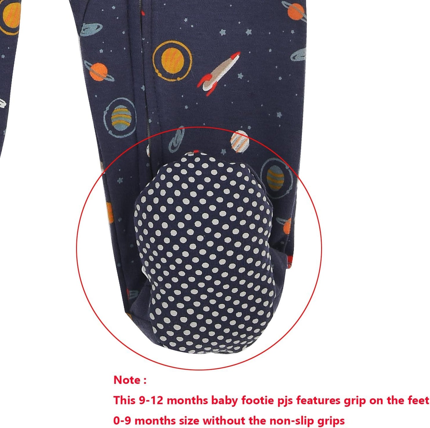 Aablexema Baby Footie Pajama with Mitten Cuffs, Double Zipper Infant Cotton clothes Sleeper Pjs, Footed Sleep Play