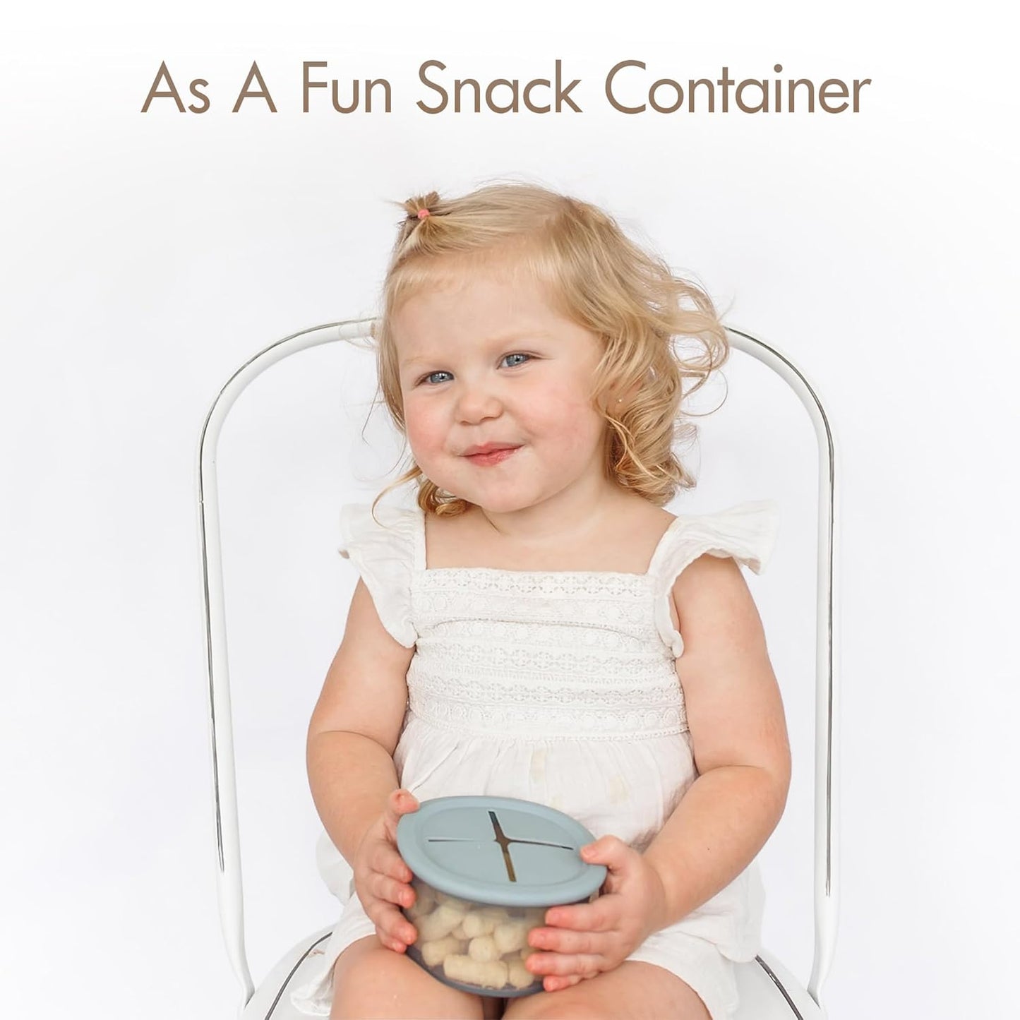 Moonkie Baby Storage Container Snack Lids for 8 oz | 2 Pack
