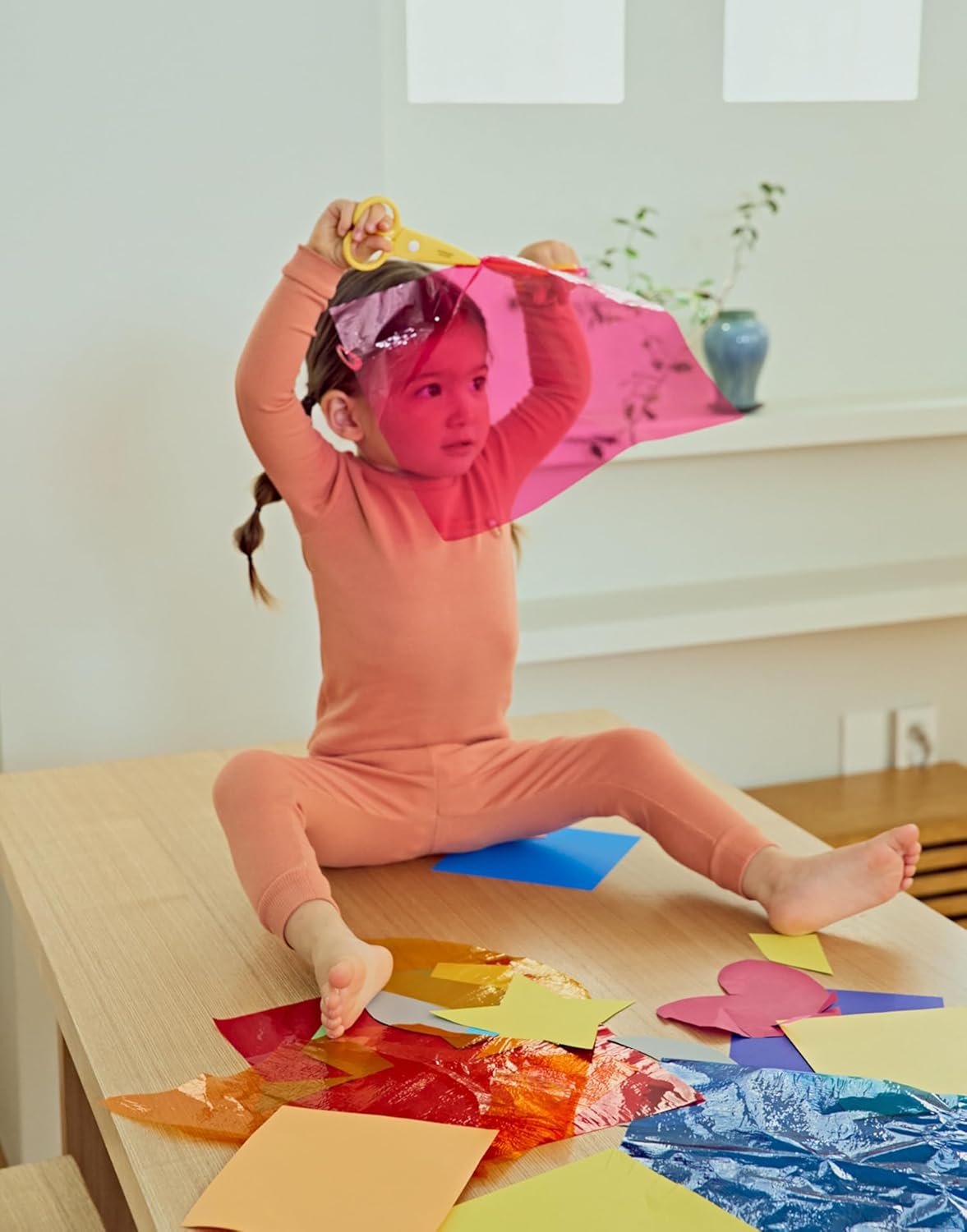 moimoln Pajamas Set 6M-5Y Solid Ribbed Unisex Baby & Toddler, Soft Viscose, Snug-Fit, Everyday Sleepwear