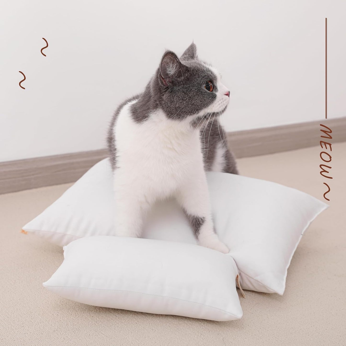 NTBAY Toddler Pillows, Down Alternative 13"x18" Pillows, Machine Washable - Soft and Breathable Travel Small Pillows for Sleeping, Ideal for Daycare, Crib, Cot, Lavender