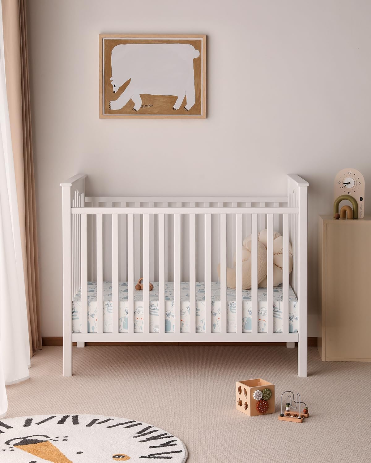 Yoofoss Baby Crib Sheets 2 Pack for Boys and Girls - 52x28 Fitted Crib Sheet Neutral Fits for Standard Crib and Toddler Mattress, Ultra Soft Breathable Microfiber Underwater World