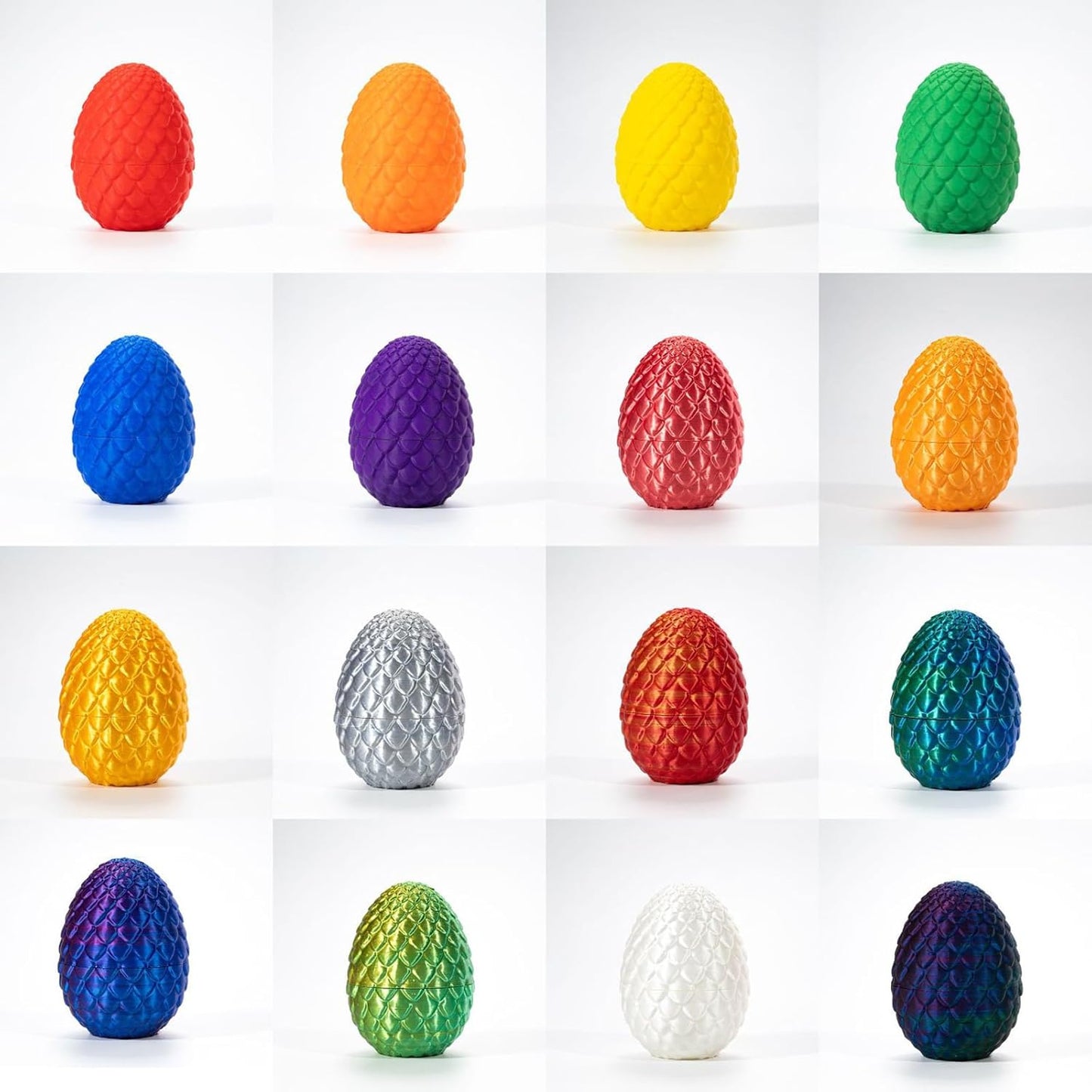 STONESTAR 3D Printed Dragon Fidget Toys, Full Articulated Dragon Crystal Dragon in Egg, Home Office Executive Desk Toys, 11" Dragon with 5" Egg (Laser Yellow&Green)