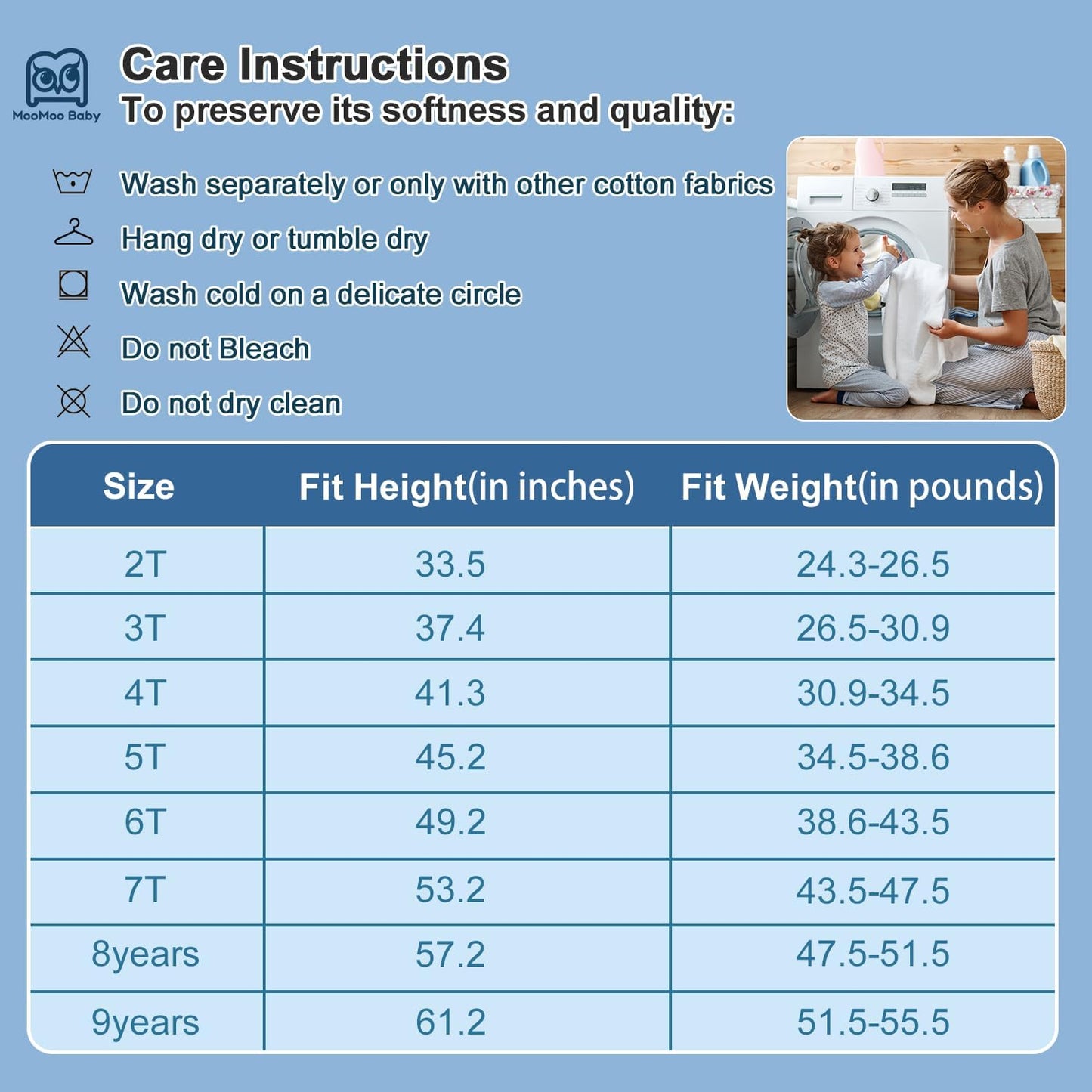 MooMoo Baby Absorbent Potty Training Pants 8 Packs Cotton Training Underwear for Boys 4T