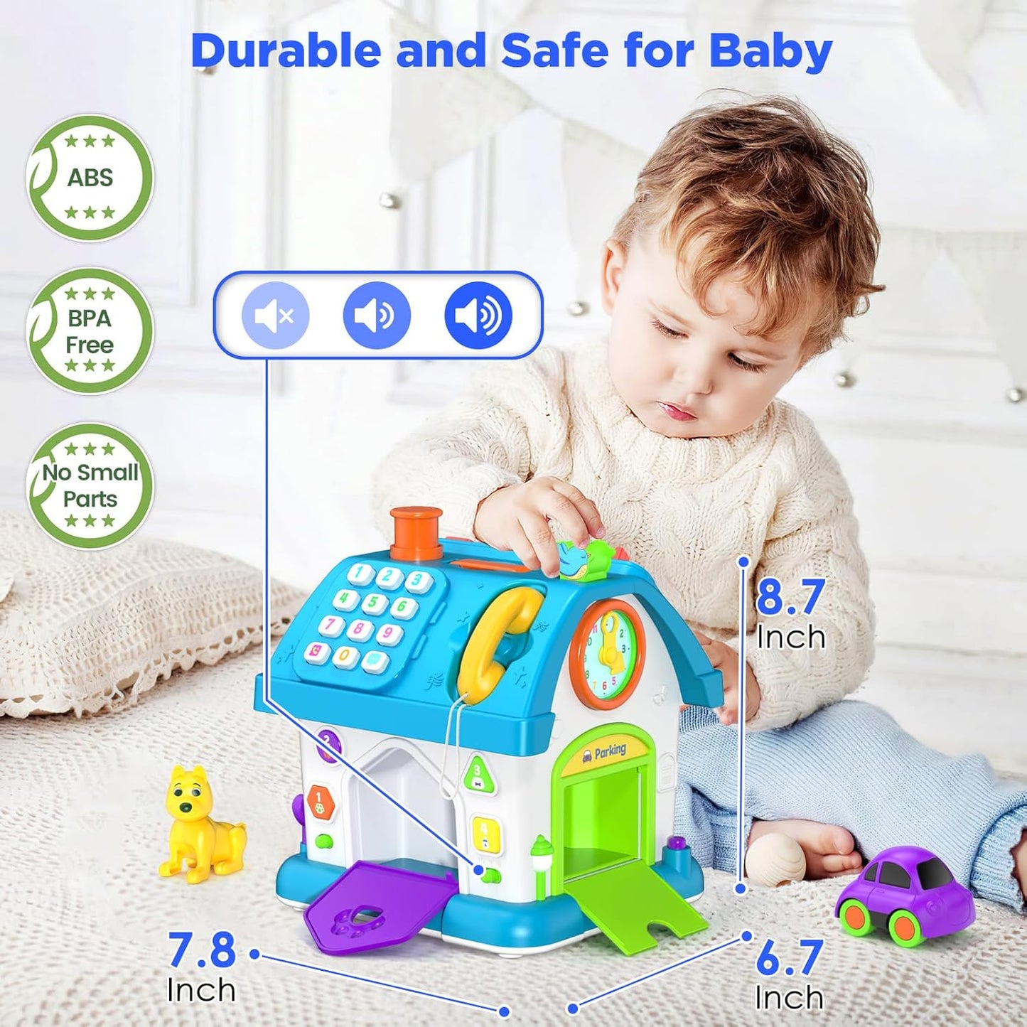 14-in-1 Montessori Toys for 1 Year Old Boy Gifts, Musical Educational Baby Toy 12-18 Month, First Birthday Gift for One Year Old Boy Girl, 1st Present for Toddler 1-2 Age