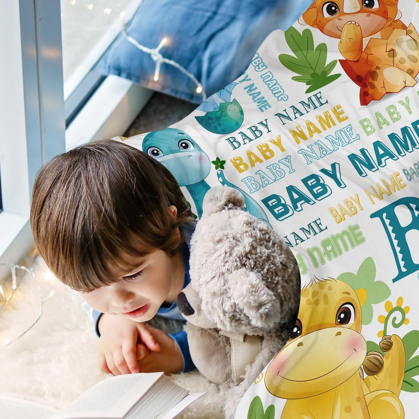 Ship Next Day, Personalized Baby Blankets - Printed in USA, Custom Name Blanket, Baby Blanket with Name, Ultra-Soft Cozy Fleece Blankets, Gifts for Baby Newborn Toddlers Boys & Girls Kids