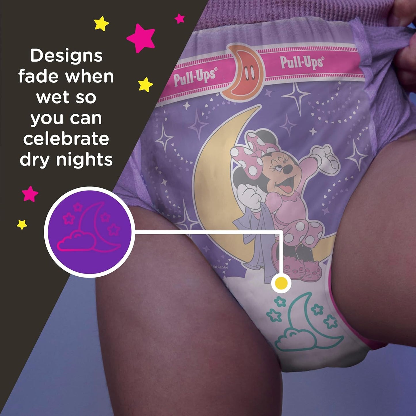 Pull-Ups Girls' Night-Time Potty Training Pants, Size 3T-4T Overnight Training Underwear (32-40 lbs), 72 Ct