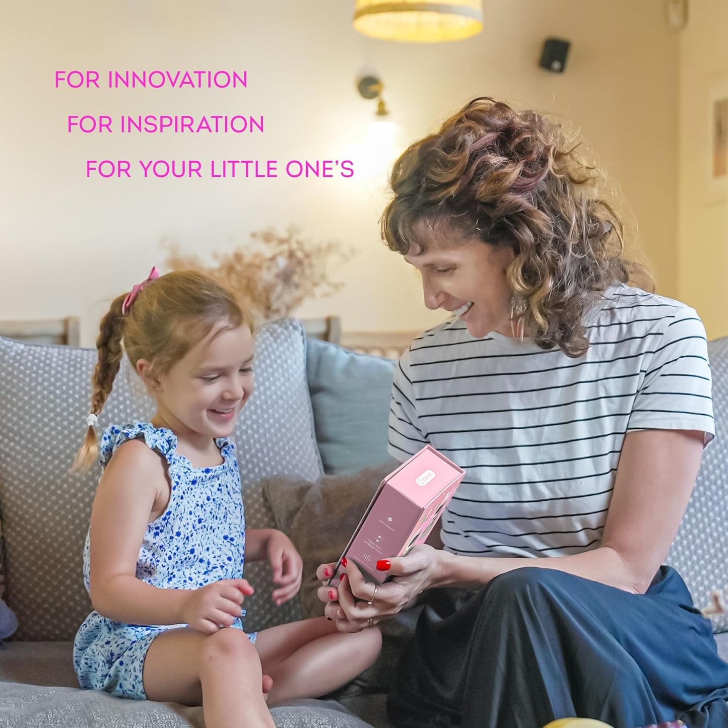 Sensory 360 Round U-Shaped Astronaut Design Mouthguard Electric Toothbrush for Kids Ages 2-7 - Automatic Memory Function - 5 Modes Toothbrush with Multiple Heads – Kids Travel Essentials (Pink)