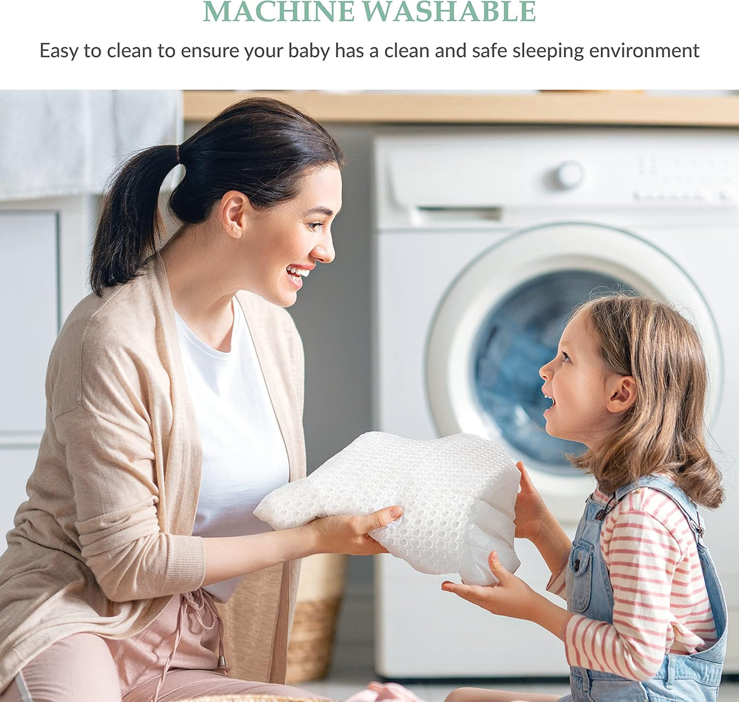 Breathable Mini Crib Waterproof Mattress Protector Pad- Hypoallergenic - Noiseless - Washable- Breath Easy, Babies and Toddlers, Lab Tested - Mini Crib Size 24"X38" by Slumberfy