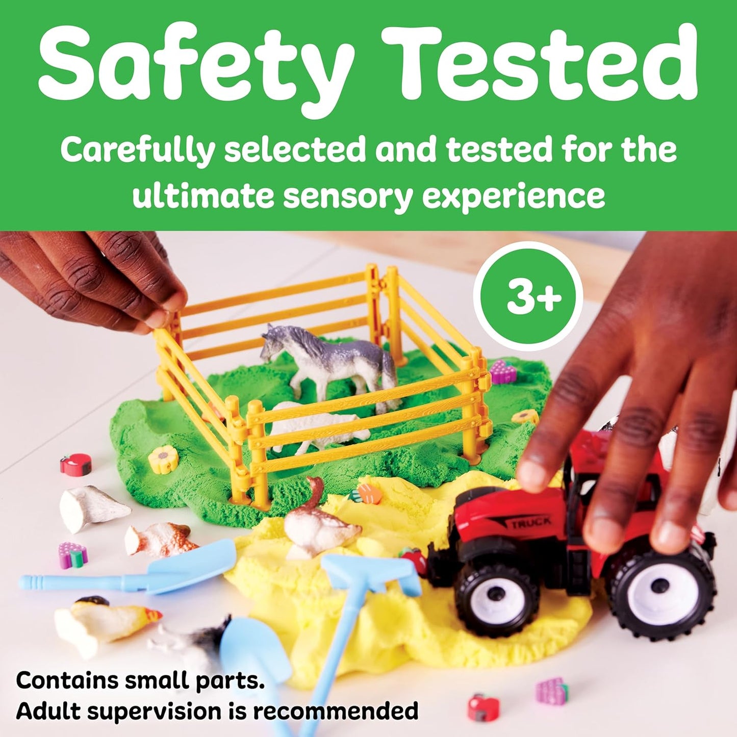 Creativity for Kids Sensory Pack: Farm, Sensory Toys for Toddlers 3-4+, Pretend Play Farm Animals Toys for Kids, Toddler Travel Toys and Activities