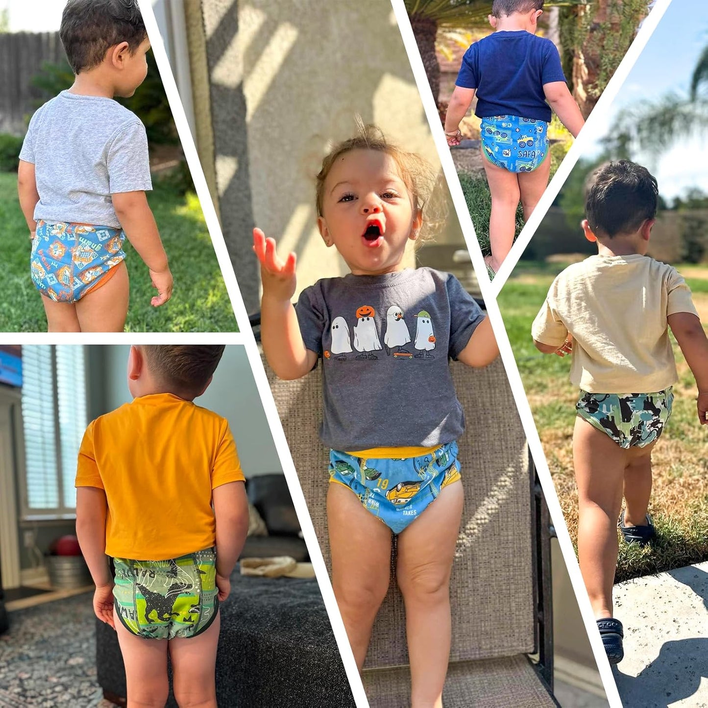MooMoo Baby Potty Training Underwear 10 Packs Absorbent Toddler Training Pants for Boys and Girls Cotton Pee Pants 2T-9T