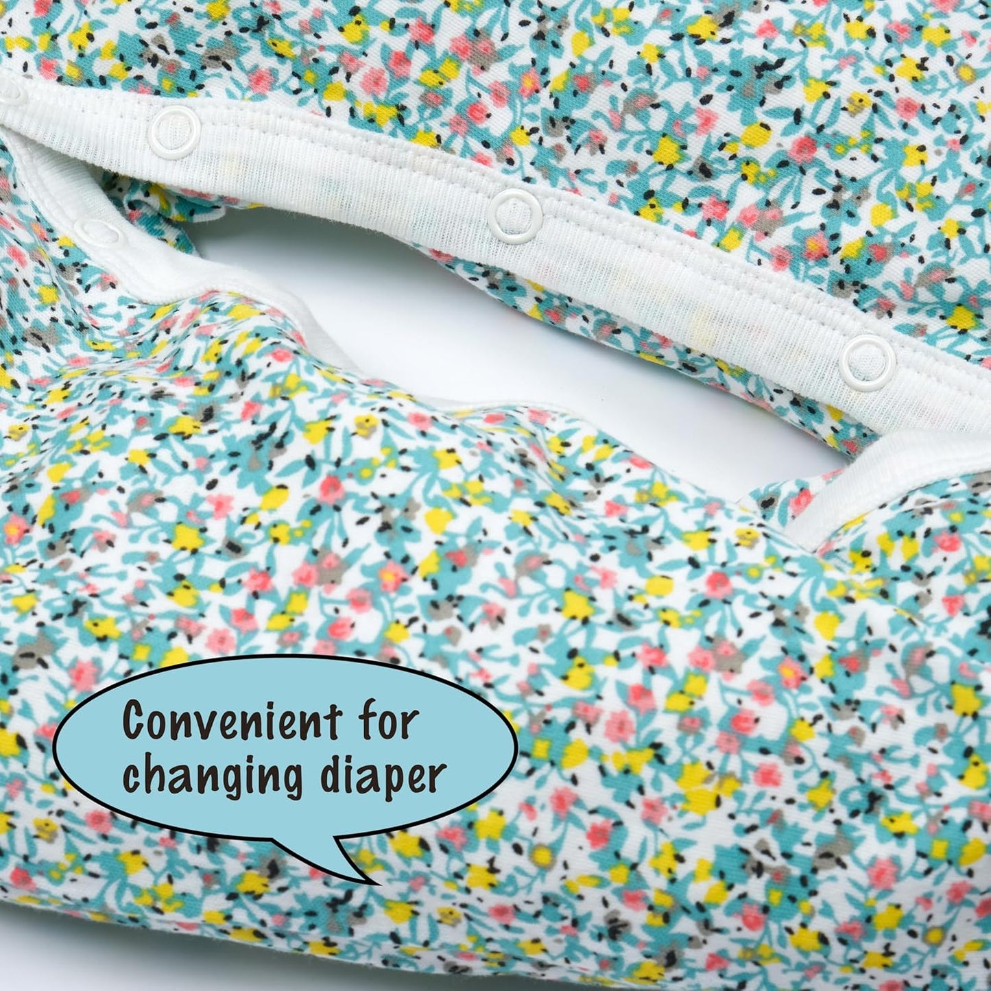 Baby Boys Girls Cotton Footies Multi Pack Long Sleeve Baby Footed One-Piece Jumpsuit Multi Pack