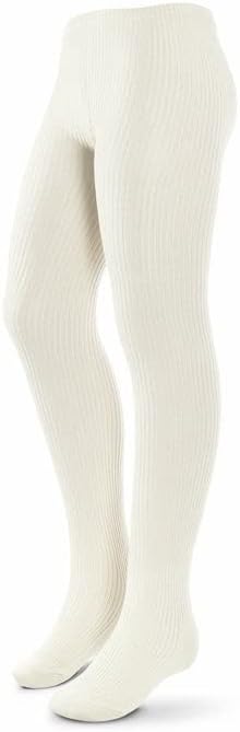 Kids, Girls thin Ribbed Cotton tights, Comfy, Soft Flat Tights Made from Breathable cotton| Great Tights For Uniform,