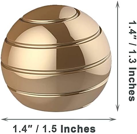 Desktop Motion Toys, Full Body Optical Illusion Fidget Spinner Ball, Creates a Mind-Bending Optical Illusion of Continuously Flowing Top Adult&Kids Pressure Reduction Toys Gifts