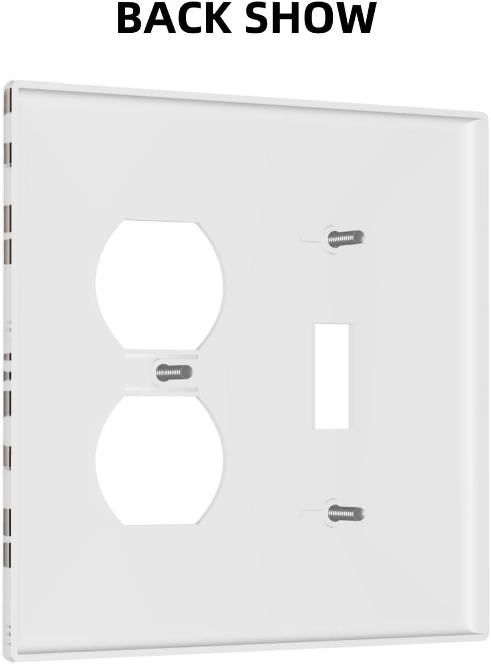 Wallplates Rustic Cowhide Highland Cow Milk Cow 1 Toggle 1 Duplex Switch Plate Electrical Gfci Faceplate Decorative Light Switch Covers For Farmhouse Home Decor