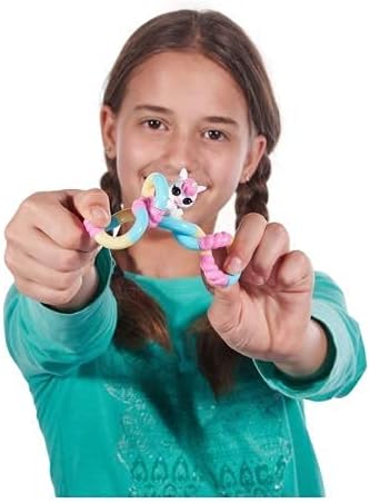Tangle Jr. Pets Tangle Fidget Toys - Stress and Anxiety Relief Tangle Therapy Toy - Tangled Toys Improve Fine Motor Skills - Twist Fidget Toy for Kids and Adults (Blue)