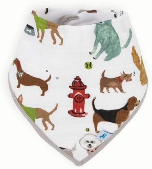 Little Unicorn Cotton Muslin with Fleece Bandana Bib