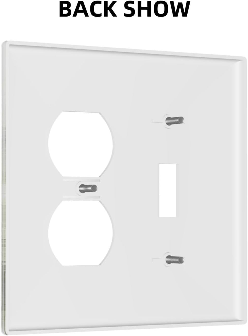 Wallplates Green Forest Watercolor Painting Foggy Pine 1 Toggle 1 Duplex Switch Plate Electrical GFCI Faceplate Decorative Light Switch Covers for Bedroom living Room Decor