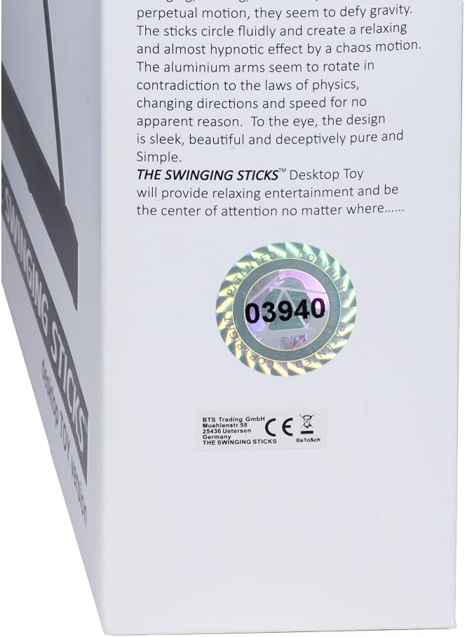 Kinetic Energy Sculpture - Desktop Toy Version (White/Red)