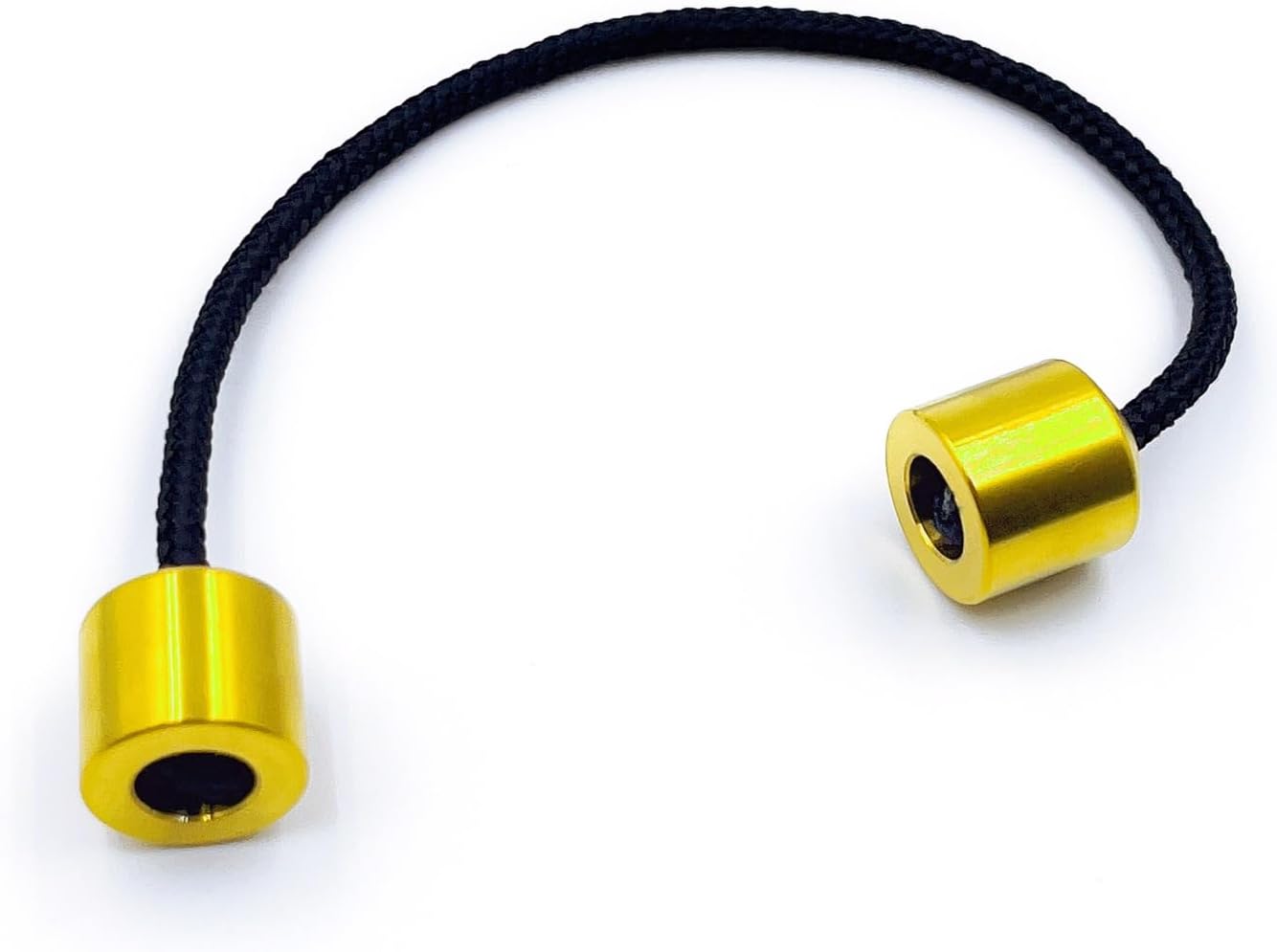 Titanium Alloy Beads - Worry Fidget Beads Skill Toys - Portable EDC Metal Fidget Toys - Gifts for Skill Players - with Parachute Cord (Golden)