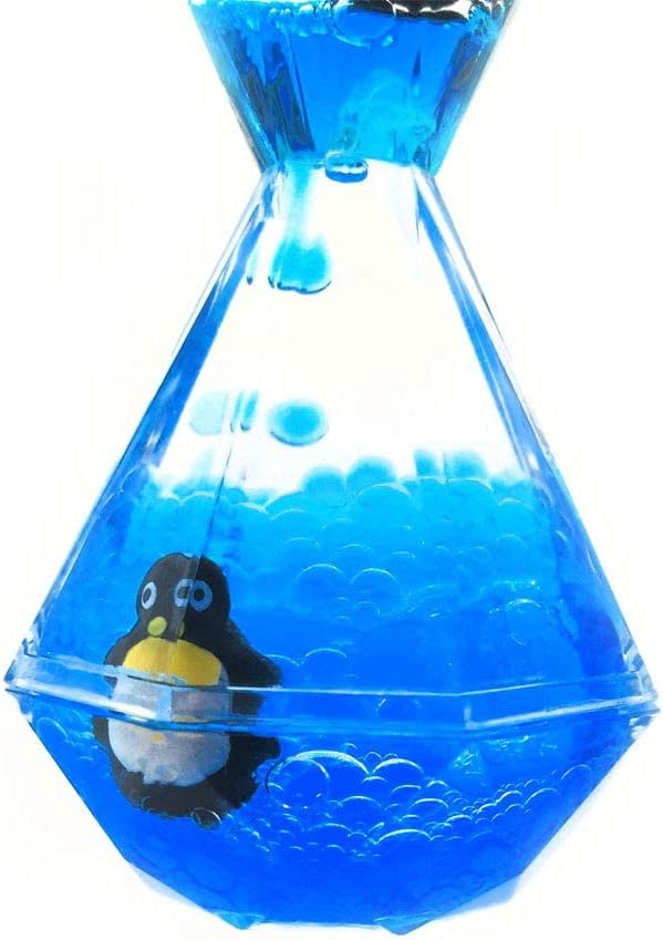 YUE MOTION Liquid Motion Bubbler - Calming Toys for Kids and Adults - Liquid Hourglass - Handheld Oil Timer - Sensory Toys for Autism, Anxiety (Style#1)