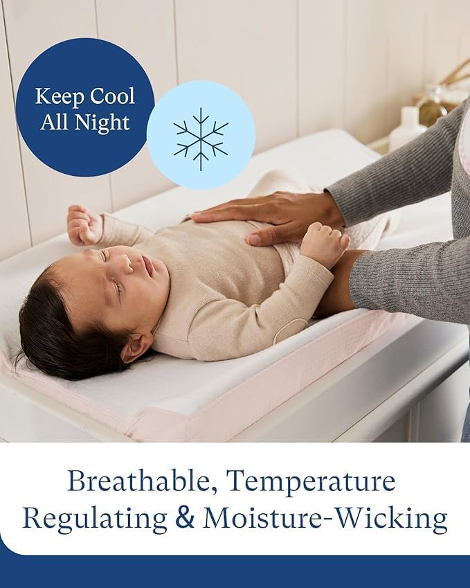 Supersoft Diaper Changing Pad Covers, 2-Pack Premium Viscose Change Table Pad Covers for Baby Girls and Boys, Hypoallergenic Stretchy Changing Table Cover Sheets