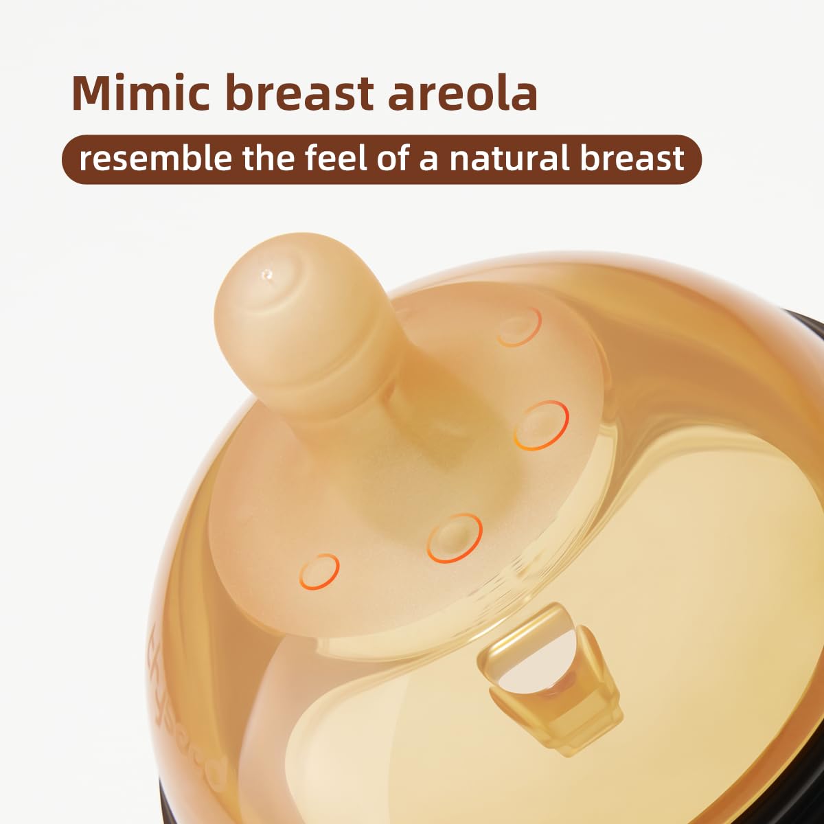 PPSU Natural Breast-Like Bottle with Nipple(3-7 Months),10oz，2pack