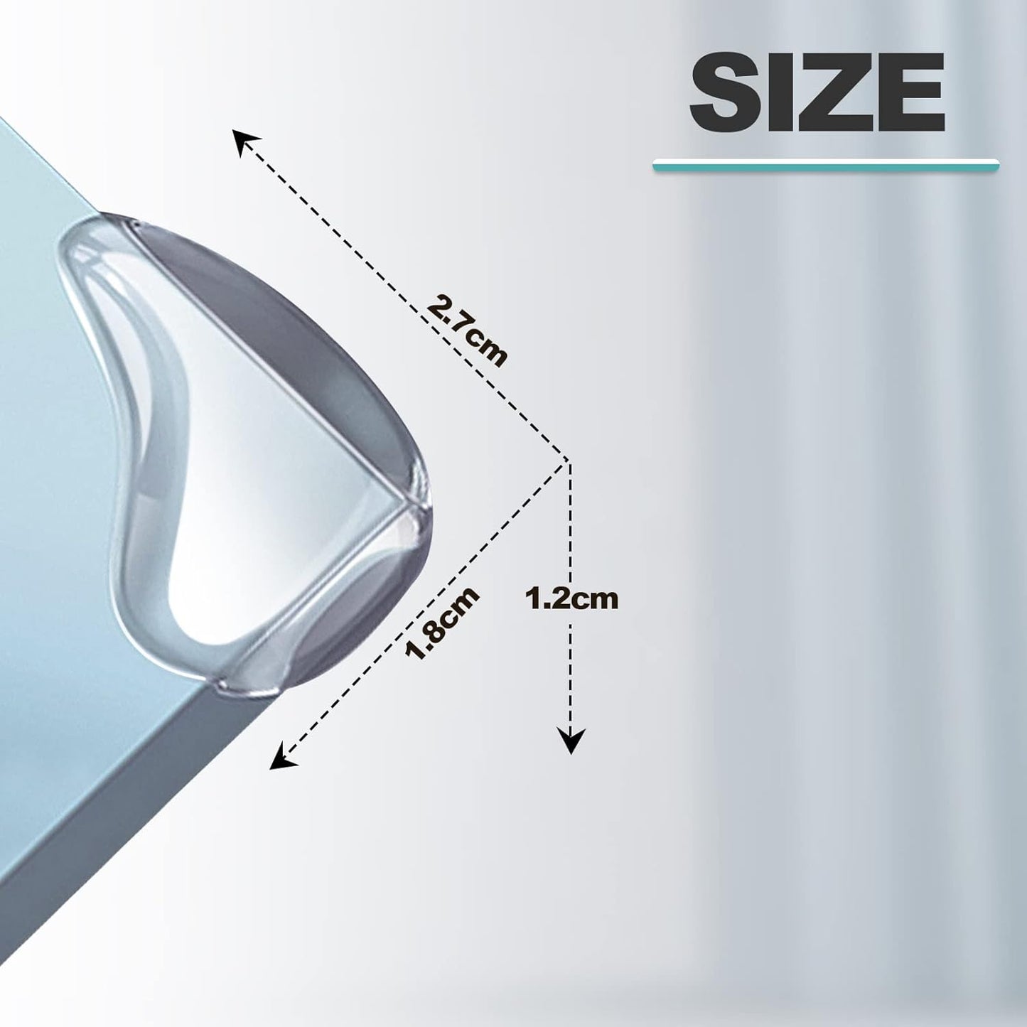 12 Pack Corner Protector Baby Clear Corner Guards Sharp Corner Cover Bumper Stop Head Injuries Tables, Furniture & Sharp Corners Baby Proofing