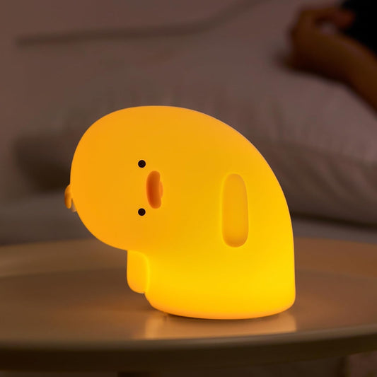 Cute Duck Lamp, Fun Lying Flat Animal Night Light - LED Squishy Novelty Duck/Chicken/Pig/Rabbit/Panda for Kids, Toddlers, Nursery - Touch Kawaii Room/House Decor
