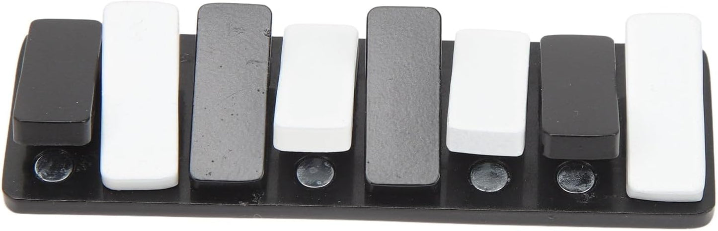 Fidget Slider Toy, Piano Key Haptic Clicker Toy, Alloy Metal Poker Push Card Fidget Slider Toy, Mini Slide Toys Compact Fidget Slider Toys (Black)