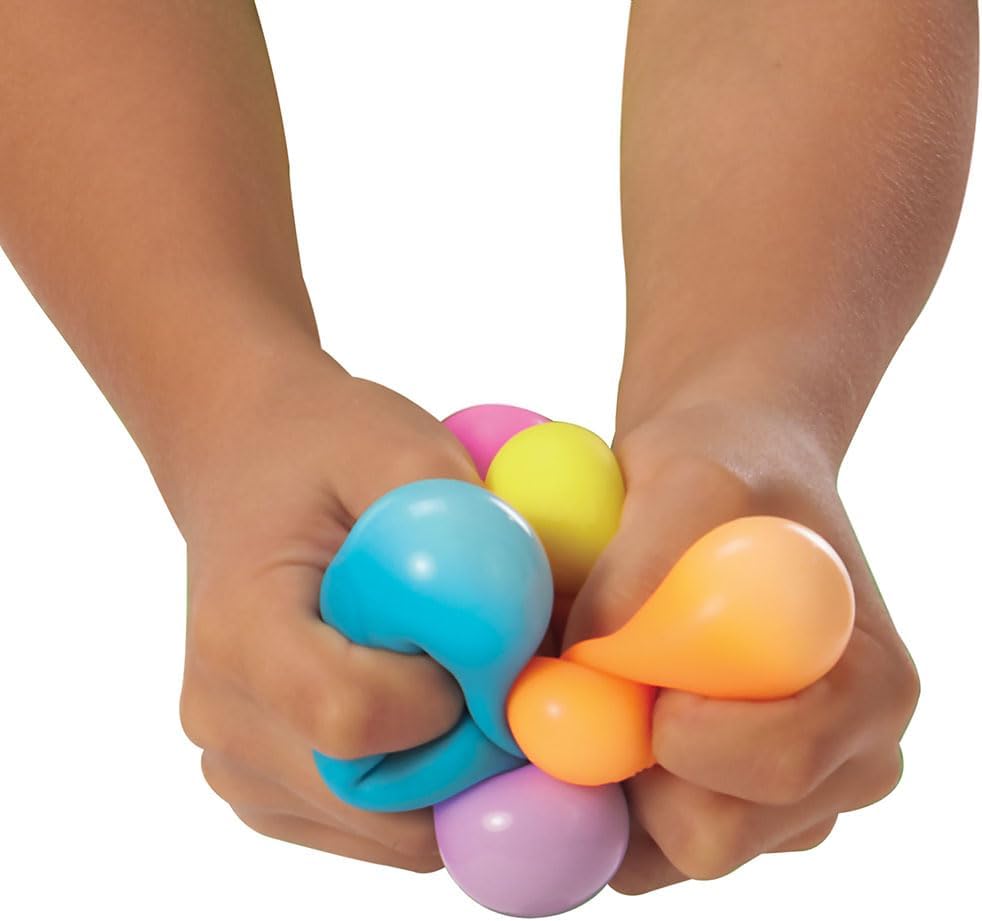 Schylling NeeDoh Rainboh Teenie - Sensory Fidget Toy - 6 Mini Groovy Globs - Ages 3 to Adult