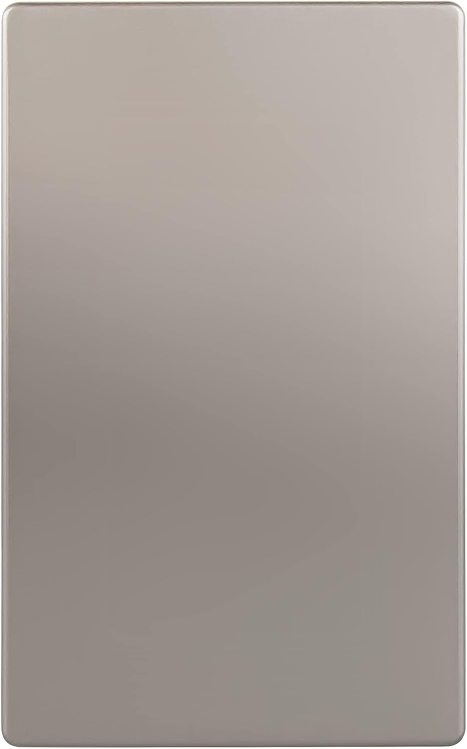 ENERLITES Screwless Blank Wall Plate, Child Safe Blank Device Outlet Cover, Standard Size, 1-Gang 4.68" x 2.93", Polycarbonate Thermoplastic, UL Listed, SI8801-NK, Nickel