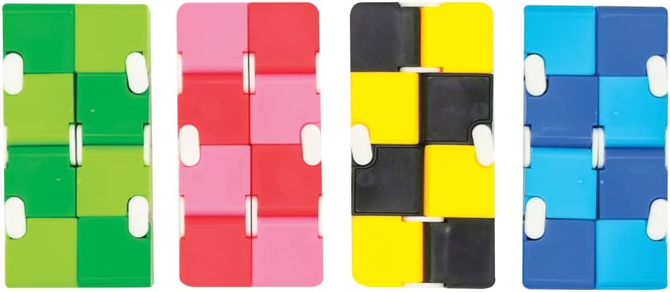 Raymond Geddes Infinity Cube Fidget Toys (Pack of 12) - Block Fidget Toys for Kids - Novelty Toys for Birthday Party Favors and Prizes