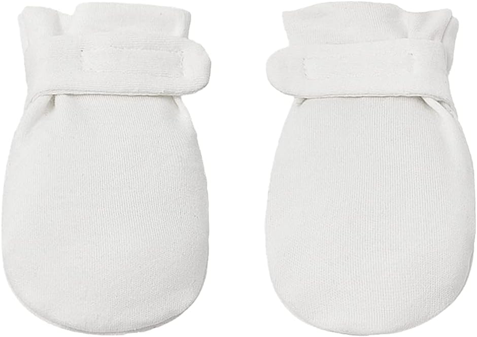 Newborn Baby No Scratch Mittens Stay On, 100% Cotton Breathable, Adjustable Infant Gloves for Baby Boys Girls Mittens