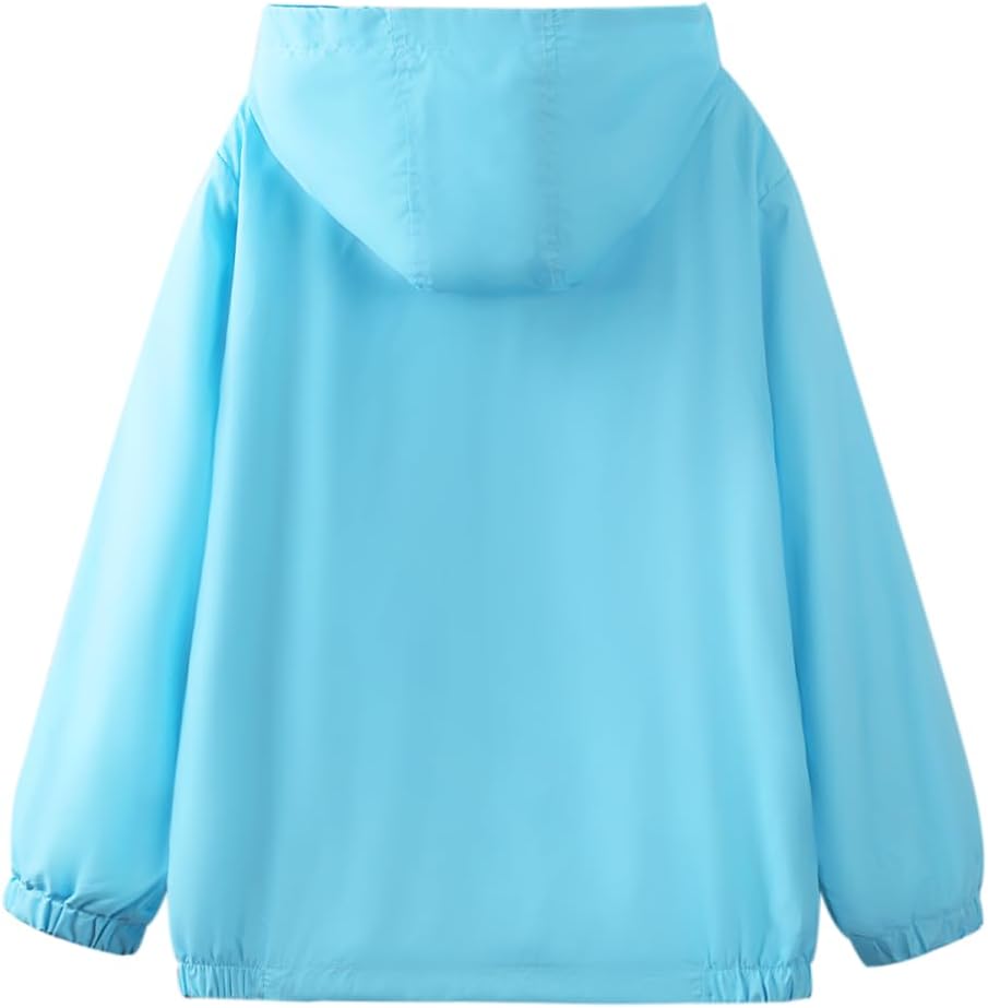 WELAKEN Lightweight Jacket for Girls Kids & Toddler II Girls' Print Water-Resistant Jacket